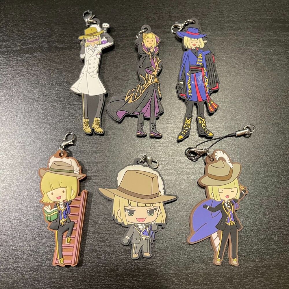 Lot of 5 Rook Hunt Disney Twisted Wonderland Keychain Charms
